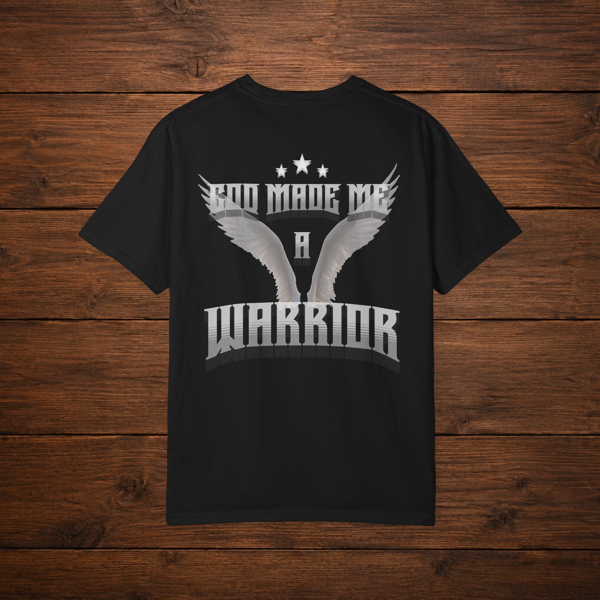 God Made Me A Warrior Relaxed T-Shirt — Gym & Everyday Tee