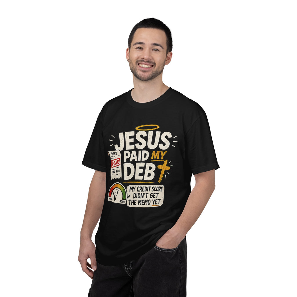 Jesus Paid My Debt Relaxed T-Shirt — Funny Graphic Everyday Tee